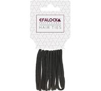 Efalock-Professional Coiffure Elastiques-pour-les-cheveuxÉlastiques à cheveux épais Noir 10 Stk.