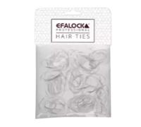 Efalock Rasta Hair Bands Small 100 Pieces Transparent