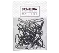 Efalock Rasta Hair Bands Strong - 100 Pieces Black