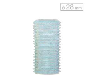 Efalock Rouleaux velcro Blanc Ø 28 mm, Par paquet 12 pièces
