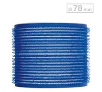 Efalock Rouleaux velcro Bleu Ø 78 mm, Par paquet 6 pièces