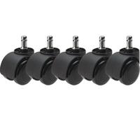 Efalock Roulettes De Rechange Pour Rollhocker Emotion Lot De 5 Noir