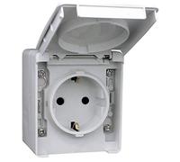 Efapel étanche 48 - Base schuko étanche 48 Gris