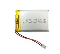 efaso 3,7 V Batterie 1100 mAh Li-Po Flat Top 50x34x6 mm JST-PH2.0 Protection
