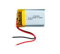 efaso 502030 Batterie 3,7 V 250 mAh sans prise - Dimensions : L 30 l 20 T 5 mm compatible avec écran Bosch Intuvia BUI255