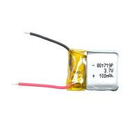 Efaso Batterie 3,7 V 100 mAh Li-Po sans connecteur compatible avec Amewi Firestorm, Syma