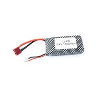 EFASO Batterie Li-ion 7,4 V 1600 mAh compatible avec XLH 9125 WLToys 12428 12429