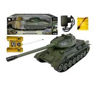 efaso Char télécommandé T-34 99815-2,4 GHz télécommandé avec fonction de tir (simulation) / système de combat infrarouge / tour rotative avec son et lumière 1:28