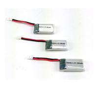 Efaso Rechange 3x Akku 3,7V/ 380mAh/ Hubsan compatible avec Aldi Drone Focus