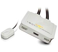 EFB+2-Port+KVM+DisplayPort-USB-Audio+mit+Kabels%C3%A4tzen+2x+0%2C9m