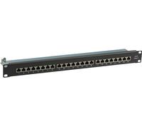 EFB 37667SW.1M EFB Patchpanel STP 24xRJ45 Cat.6, 19" 1HE, schwarz, geschirm