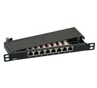 EFB 37738SW.8 EFB Mini-Patchpanel STP 8xRJ45 Cat.6A,10" 0,5HE,schwarz