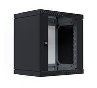EFB Boîtier Mural X-Rack 19" avec Porte en Verre 400-600 mm 12HE Noir