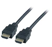EFB Câble de raccordement HDMI haute vitesse avec Ethernet, fiche type A, 4K30Hz, noir, 0,5 m