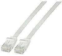 EFB Câble Patch Plat RJ45 U/UTP Cat. 6A en PVC Blanc 3 m