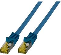 EFB Câble patch RJ45 S/FTP,Cat.6A,LSZH,Cat.7 Rohk.,1m,bleu