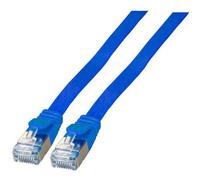 EFB Elektronik K5545BL.0,25 : Câble Réseau Cat6a U/FTP (STP) 0.25m Bleu, RJ-45 Mâle/Mâle, Contacts Or, 10000 Mbit/s, 500 MHz, Cuivre, PVC
