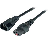 EFB Connecteur pour appareils froids. C14 180°-C13 180°,IEC Lock,1.0m,3x1.00mm