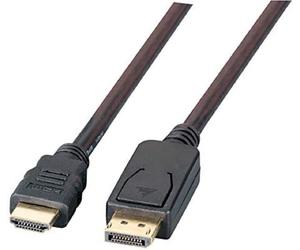 EFB DisplayPort to HDMI A Male to Male 1.0 m Black