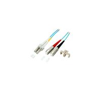 EFB Duplex Jumper LC-SC 50/125, OM3, LSZH, aqua, 2.0mm, 1m