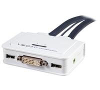 EFB EB978 EFB 2-Port KVM DVI-USB-Audio avec jeux de câbles 2x 0,9m