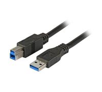 EFB Elektronik 3.0m USB 3.0 A/B câble USB USB 3.2 Gen 1 (3.1 Gen 1) 3 m USB A USB B Noir