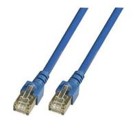 EFB EFB-Elektronik Câble de raccordement Cat.5e 2xRJ45 avec SF/UTP EC5000 3m bleu Quantité:5