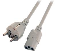 EFB EK508.3 EFB Netzkabel Schutzkontakt 180°-C13 180° grau,3.0m,3x1.00mm