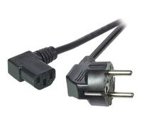 EFB EK535.2 EFB Netzkabel Schutzkontakt 90°-C13 90°,sw,2,0m,3x0,75mm