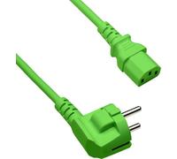 EFB EK588GN.1,8 Câble secteur EFB contact de protection 90°-C13 180°,vert,1.8m,3x0.75mm