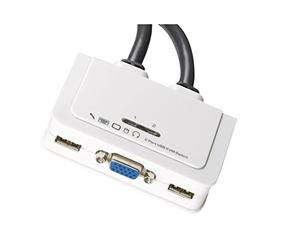 EFB-Elektronic2-Port KVM VGA USB Audio with Cable Sets 2x0.9 m
