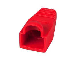 EFB Elektronik 37546.6-100 : Gaine de câble RJ-45 Rouge - Lot de 100 pièces pour connecteurs réseau EFB Elektronik - Référence 37546.6-100
