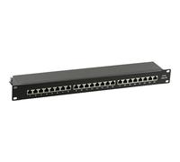 EFB Elektronik 37666SW.1M 24 ports Panneau de brassage CAT 6A, CAT 6a (câble brut CAT 7), CAT 7, CAT 7a, CAT 8.1 1 UH