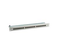 EFB Elektronik 37667.1M : Baie de Branchements 1U, 24 Ports RJ-45, Contacts Or, 5000 Mbit/s, Montage Rack 483x44.5x100mm, Gris