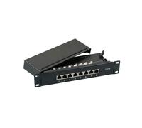 EFB Elektronik 37736.8 : Baie de Branchements 8 Ports Cat6 1U, 5000 Mbit/s, AWG 22/24, Montage Rack 19", Gris