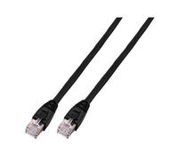 Câble Patch Réseau EFB Elektronik Cat6 3m Noir U/UTP (UTP) RJ-45 Mâle/Mâle, Contacts Or, PVC, 10/100/1000Base-T(X), RoHS, Réf. K8104SW.3