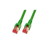 EFB Elektronik K5514.3 : Câble Réseau 3m Cat6 S/FTP RJ-45 Mâle/Mâle, Contacts Or, Vert, 10/100/1000Base-T(X), Certification TIA/EIA
