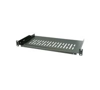 EFB Elektronik 691650TS.1B Étagère rackable 1U 19" (48,3cm) profondeur 250mm, charge max 10kg, construction métal noir.