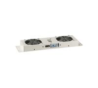EFB Elektronik 691656WS : Module de Ventilation Rack 2 Ventilateurs Acier Blanc 230V 50Hz, Compatible BASIC & IP55, Kit de Montage Inclus