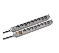 EFB-Elektronik 691686 8sortie(s) CA 250V 2m Gris Protection surtension - Protections surtensions (8 Sortie(s) CA, Type F, 2 m, Gris, 482,6 mm, 44 mm)