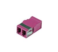 EFB Elektronik Adaptateur Fibre Optique LC/PC Duplex Multimode OM4 (53517.1) – Connecteurs Vitrocéramique, Boîtier Plastique Violet - 14.7x24x9.3mm