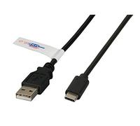 EFB-Elektronik Câble de connexion USB 2.0 A-C St.-St Noir 2 m