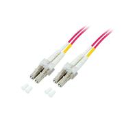 EFB Elektronik Câble Fibre Optique LC-LC 50/125 OM4 3m Violet LSZH - Connecteurs Mâles, Diamètre Principal 50µm, Diamètre Revêtement 125µm, Full Duplex