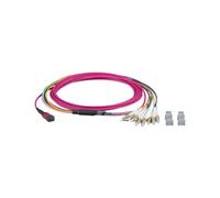 EFB Elektronik Câble Fibre Optique MTP/LC 3m OM4 Multimode/Monomode 0.35µm LSZH Violet - Perte d'insertion 0.35dB - Diamètre câble 3mm