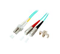 EFB Elektronik Câble Fibre Optique O0314.3, 3m, LC/SC, 50/125µm, Full Duplex, Bleu