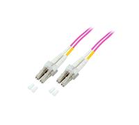 EFB Elektronik Câble Fibre Optique OM4 15m LC/LC 50/125µm Full Duplex Violet - Réf: O0319.15