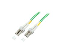 EFB Elektronik Câble Fibre Optique OM5 1m LC/LC 50/125µm Multimode LSZH Vert - Diamètre 2mm - Température -20°C à 70°C - Réf: O0319.1OM5