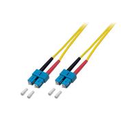EFB Elektronik Câble Fibre Optique OS2 3m SC/SC 9/125µm Jaune - Réf. O2513.3 - Full Duplex