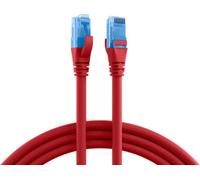 EFB-Elektronik Câble patch RJ45 Cat.6A U/UTP LSZH Premium 500MHz rouge 7,5m Fabricant : EFB Elektronik (K8109RT.7,5)
