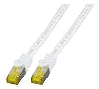 EFB-Elektronik Câble patch RJ45 S/FTP Cat.6A, LSZH, Cat. 7, 0,25 m Blanc